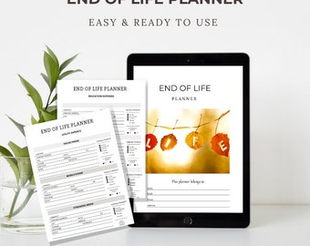 Legacy Organizer Digital End of Life Planner | Printable Planner | Digital Planner for Peace of Mind | Planning Your Legacy | best planner