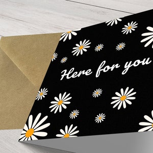 Carte de sympathie sincère – Carte de condoléances pour envoyer de l'amour et penser à vous.