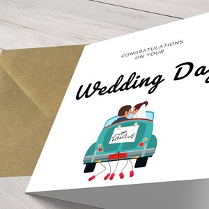 Momenti preziosi: biglietto di auguri con congratulazioni per il giorno delle nozze - Elegante biglietto di auguri fatto a mano per la coppia felice