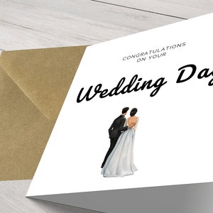 Momenti preziosi: biglietto di auguri con congratulazioni per il giorno delle nozze - Elegante biglietto di auguri fatto a mano per la coppia felice
