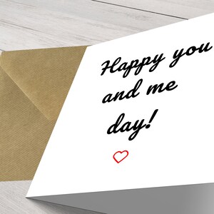 Vier je liefdesreis met onze Happy You and Me-dag! Jubileumkaart: handgemaakt, oprecht en uniek