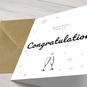 Cherished Moments Congratulations on Your Wedding Day Card - Elegant Handmade Greeting for the Happy Couple