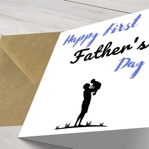 Carte sincère de fête des pères - Salutation personnalisée pour papa ou grand-père, design unique fait à la main