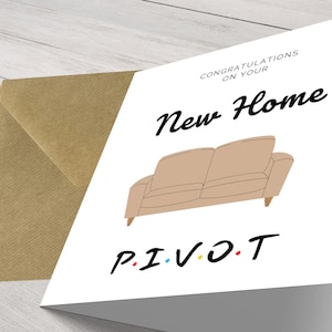 Charmante carte personnalisée pour une nouvelle maison - Un souvenir réconfortant pour les pendaisons de crémaillère