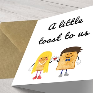 Celebrate A Little Toast to us - Jubiläumskarte für Ihre besonderen Momente und Hochzeitstag