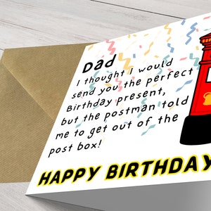 お父さんへの面白い心のこもった誕生日のお祝い - 愛情を込めた手作りカード、お父さんへのミニマリストな誕生日カード