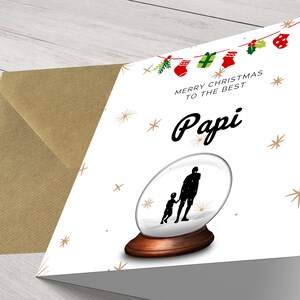 Biglietto di Natale per Papi Minimalista, Buon Natale Papi, Primo Natale, Buon Natale, Dal Nipote, Biglietto di Natale