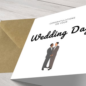 Moments chéris Félicitations pour votre carte de mariage - Carte de voeux élégante faite main pour l'heureux couple