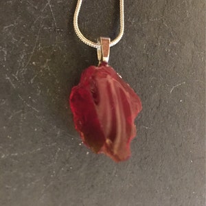 Andara Crystal Pendant, Dragons Blood Red