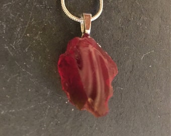 Andara Crystal Pendant, Dragons Blood Red