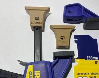 Adaptador de abrazadera de riel guía Makita para abrazadera de agarre rápido Irwin (juego de 2) Cabezal adaptador de abrazadera