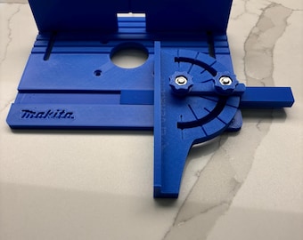 Makita Mini Bench Top Router Table Insert with Angle/Fence Guide for Woodworking Bench DRT50 RT0700 RT0702