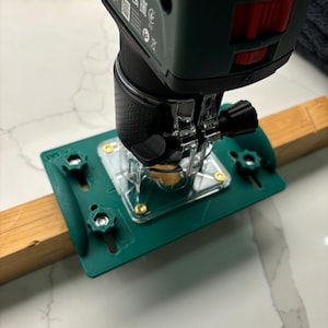 Bosch 18V-8 Advanced Trim Router Base Jig for making Mortise / Slot Mortises / Grooves