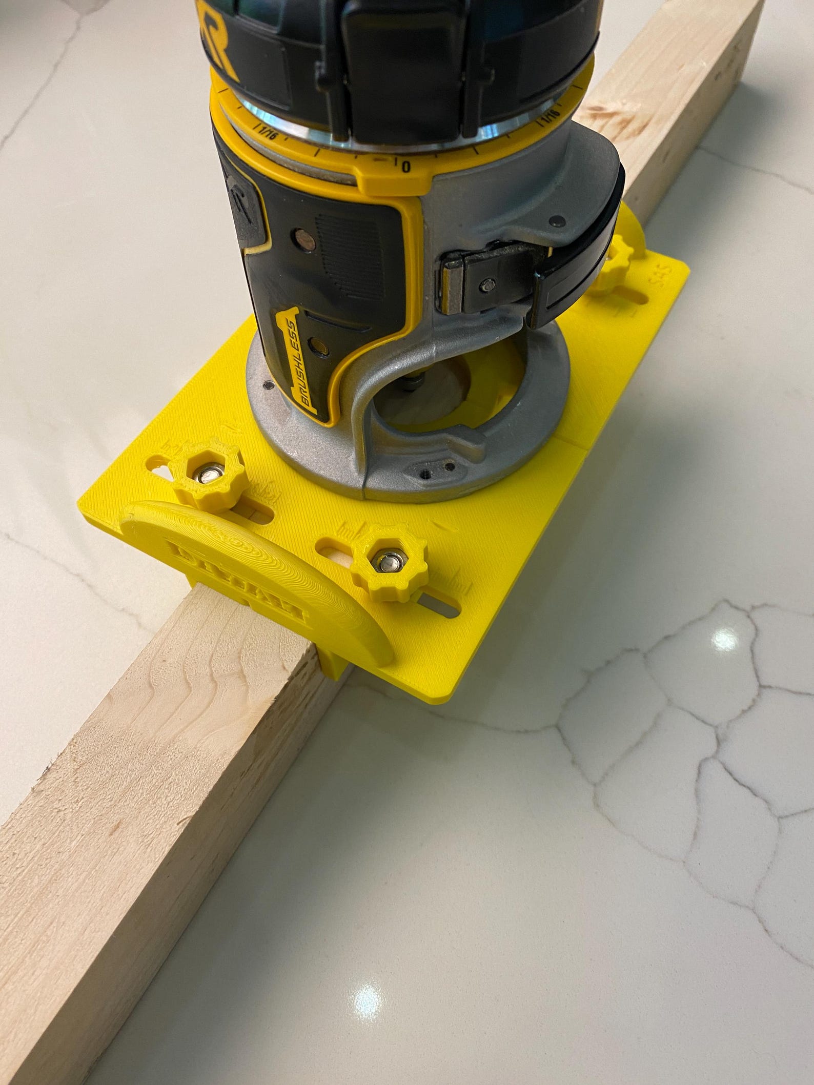 Dewalt DCW600 DWP611 Router Base Jig for Making Mortises / Slot ...