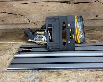 TOOLAX Guide Rail Adapter Base Cut Perfect 45 & 90 Angles compatible with Dewalt Circular Saws DCS438 for Dewalt Guide Rails