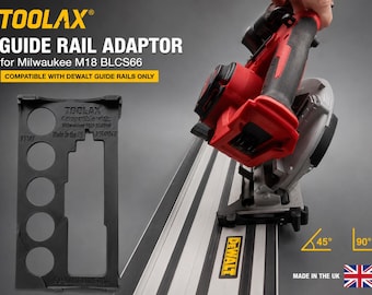 Milwaukee M18 BLCS66 Guide Rail Adaptor – Compatible with Dewalt Guide Rail