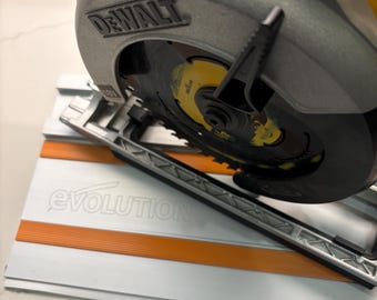 DEWALT Saw DCS391 / DCS565 Adaptor base / skid plate for Evolution Guide rail