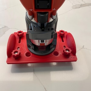 Milwaukee M18 FUEL router base jig for making mortise / slot mortises / grooves