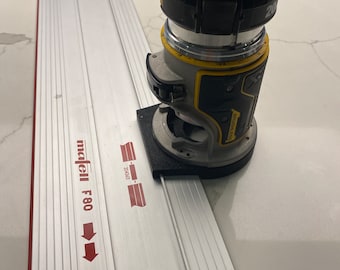 Dewalt Router DCW600 DWP611 Plunge Base Guide Rail Adapter to Mafell Bosch Flex Track Saw