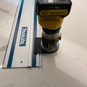 Dewalt DCW600 DWP601 Plunge Base Guide Rail Adaptor to Makita Guide Track