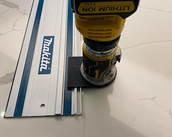 Dewalt DCW600 DWP601 Plunge Base Guide Rail Adaptor to Makita Guide Track