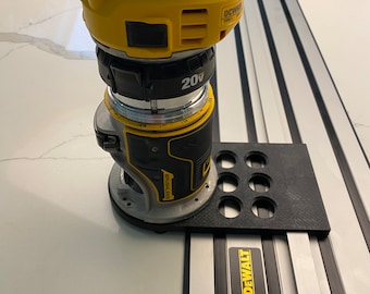 Dewalt Router DCW600 DWP611 Plunge Base Guide Rail Adapter for Dewalt guide rail