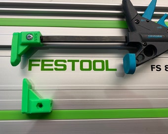 Festool Track Saw / guide rail clamp feet adaptor for Wolfcraft clamp includes 2 adaptors - does not include clamps