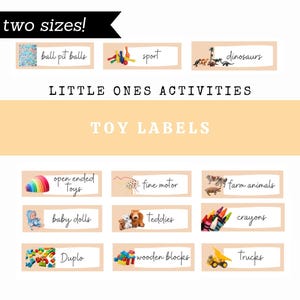 Toy Labels - Playroom Organisation - Classroom Organization - Kids - Children - Homeschool - Resources - Preschool - Teaching - Printable