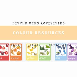 Carte colorate - Apprendimento del colore - Riconoscimento - Stampabile - Flashcard - Risorse - Scuola domiciliare - Insegnamento - Bambino - Bambini - Scuola materna