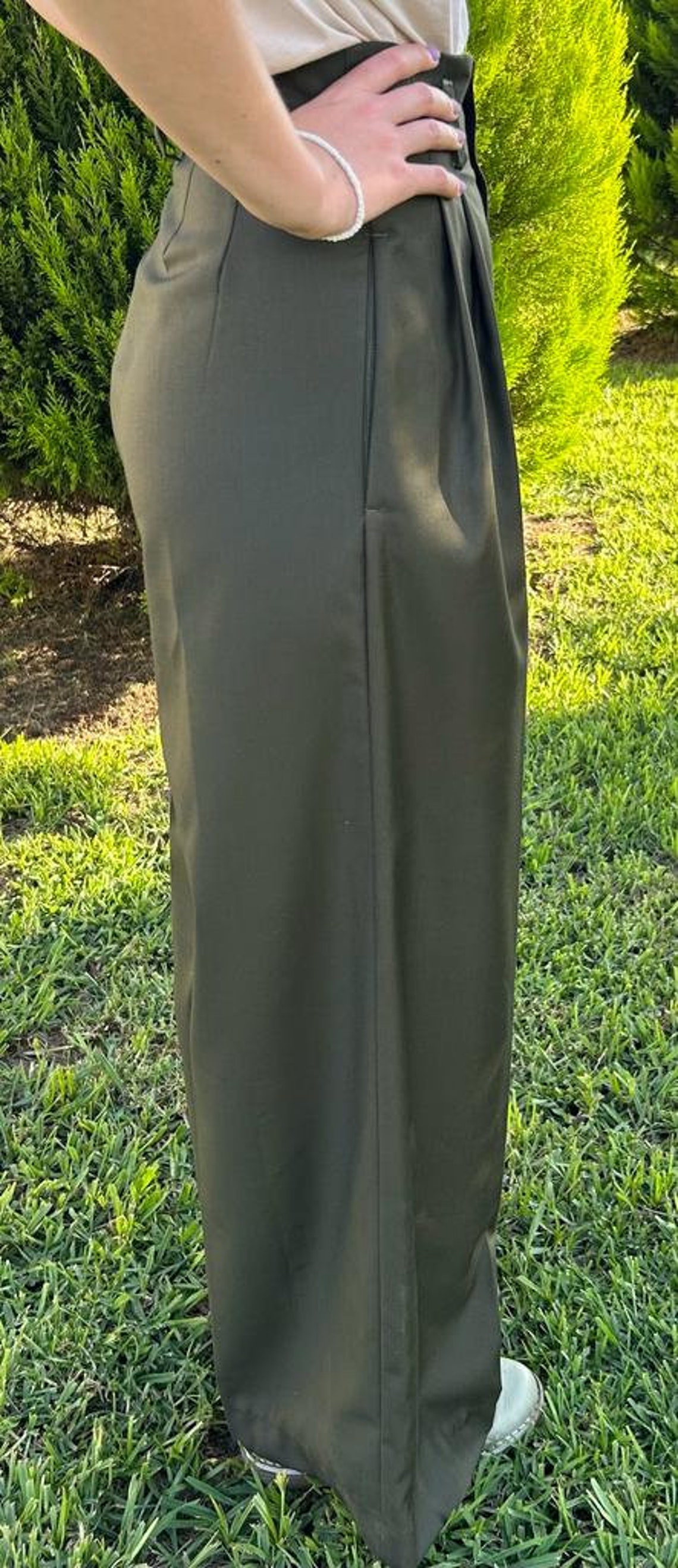 Wide Leg Trouser Sewing Pattern High Waist Pleated Pants (PDF) Etsy — free download
