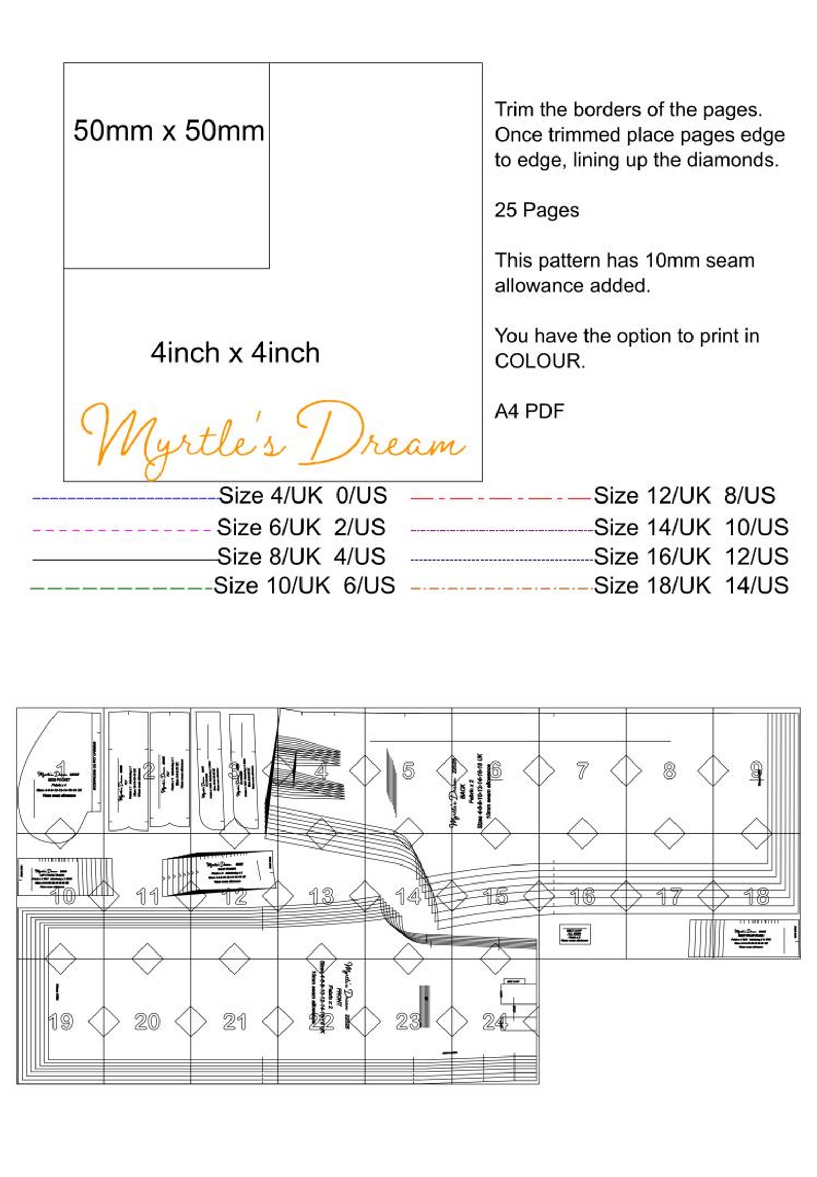 Wide Leg Trouser Sewing Pattern: High Waist Pleated Pants (PDF) Etsy