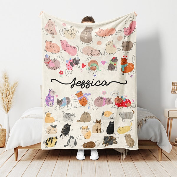 Custom Cat Blanket Etsy