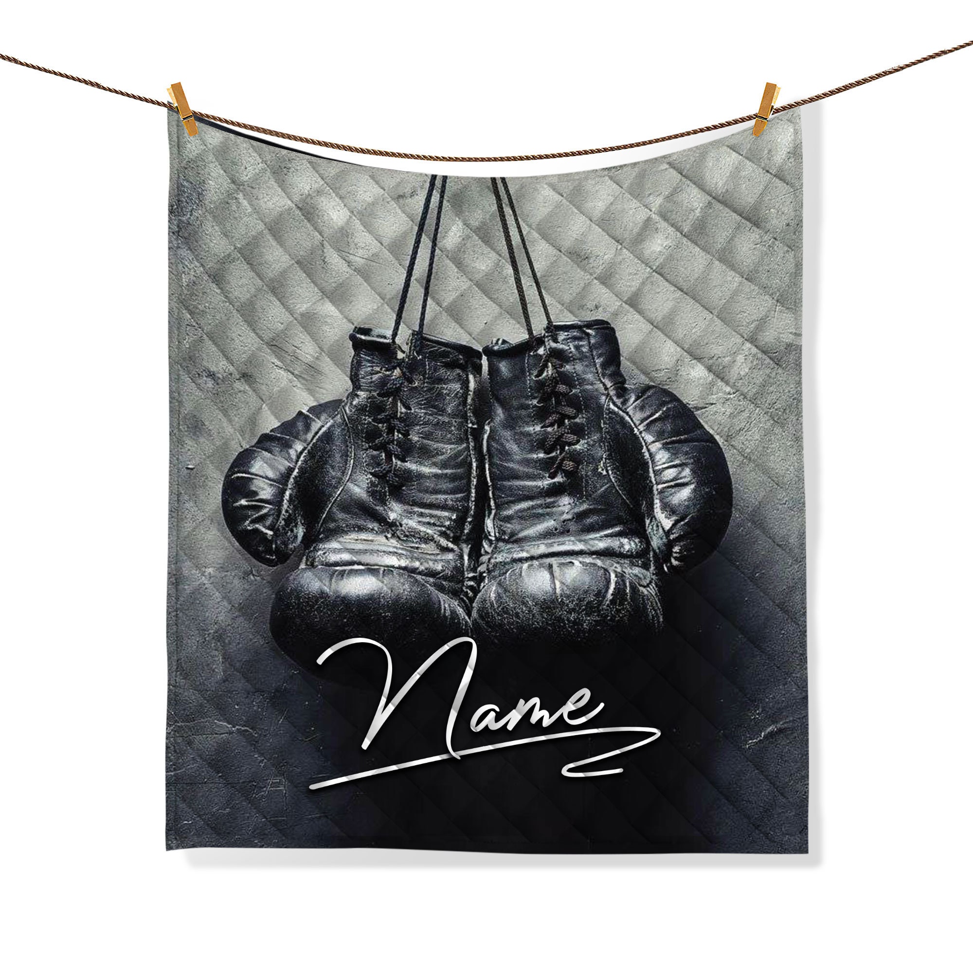 Personalized Boxing Quilt Set Boxing Gloves Quilt Blanket & Etsy