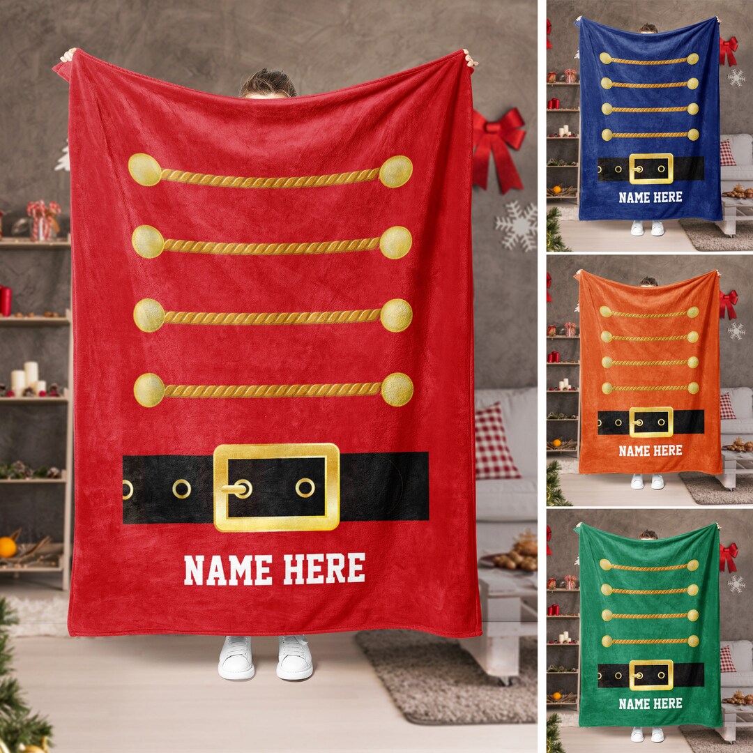 Personalized Nutcracker Christmas Blanket Nutcracker Costume Etsy
