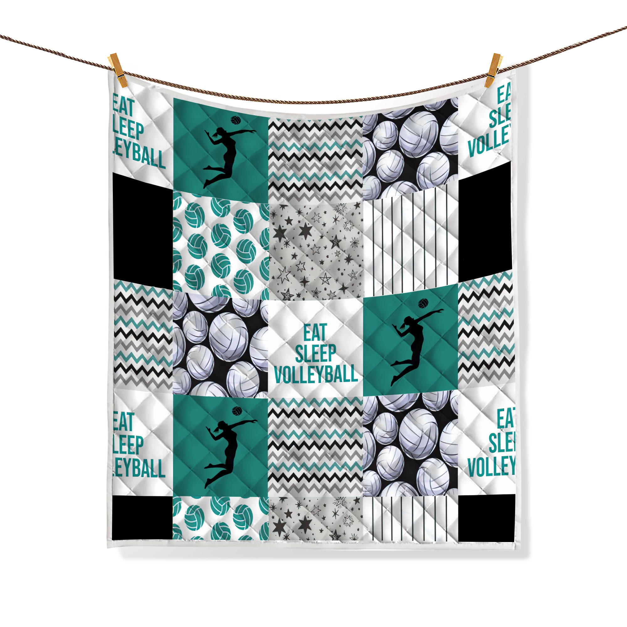 Personalized Volleyball Quilt Set Volleyball Quilt Blanket & Etsy