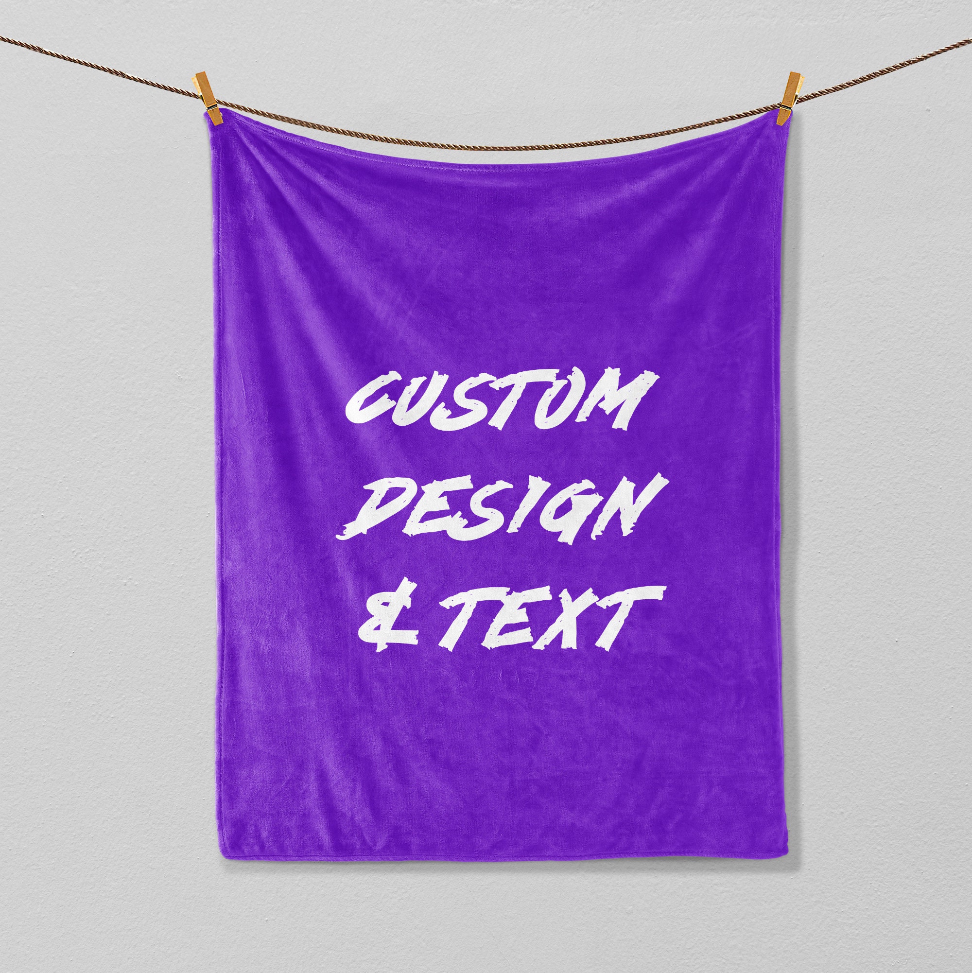 Personalized Photo Blanket Custom Photo & Text Soft Cozy Etsy