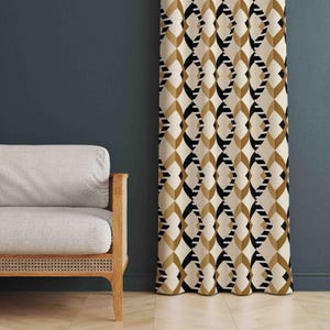 Bohemian Curtains, Boho Style Curtains For Scandi Decor Home, Boho Decor Living Room Curtain For Home, Custom Boho Curtain