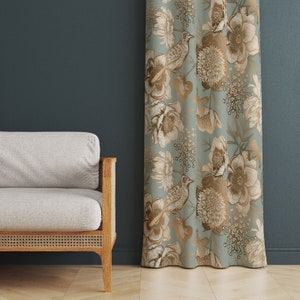 Vintage Style Curtains, Floral Decor Curtains For Living Room Home Curtain, Vintage Decor For Home, Daisy Drapes, Retro Decor For Home