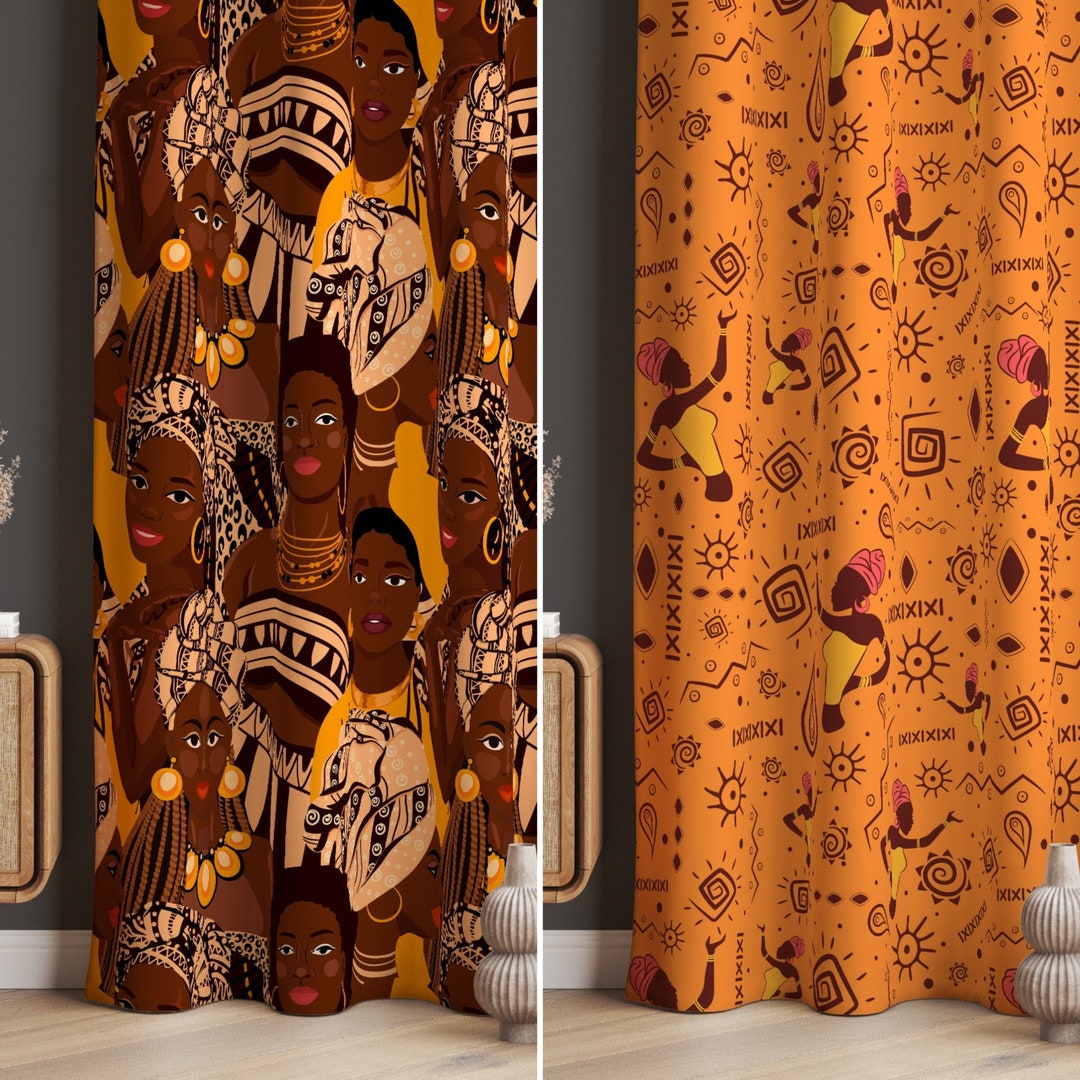 African Curtains For Living Room