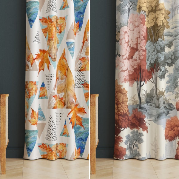 Mountain Themed Curtains Etsy