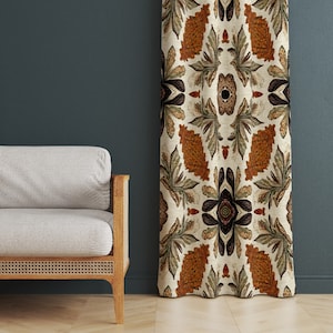 Southwestern Style Curtains For Home, Ethnic Curtain, Geometric Home Decorative Drape, Ethnic Drapes, Ethnic Geometric Window Curtains