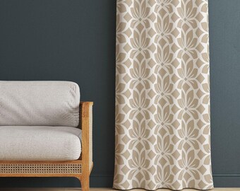 Boho Curtains with Tassel Trim: Minimalist Decor, Cotton Blend