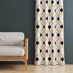 Bohemian Curtains, Home Curtain Boho Decor, Bohemian Print Curtains, Boho Style Home Drapes, Ethnic Decor Drape, Drapes for Living Room