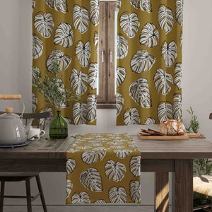Blumenvorhänge, Boho Küchenvorhang, Fensterbehandlung mit Blumenmuster im französischen Landhausstil, Retro Vorhänge, Küchenvorhänge mit Blumenmuster