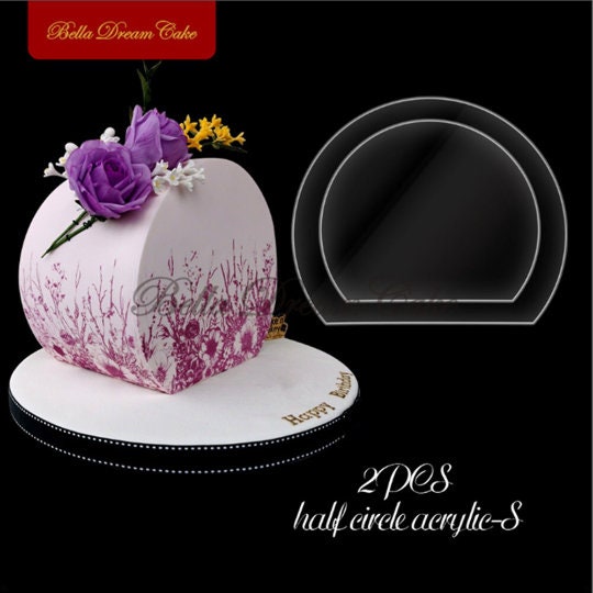 Ganache Plates Disc Acrylic Cake Board Cake Decorating Buttercream
