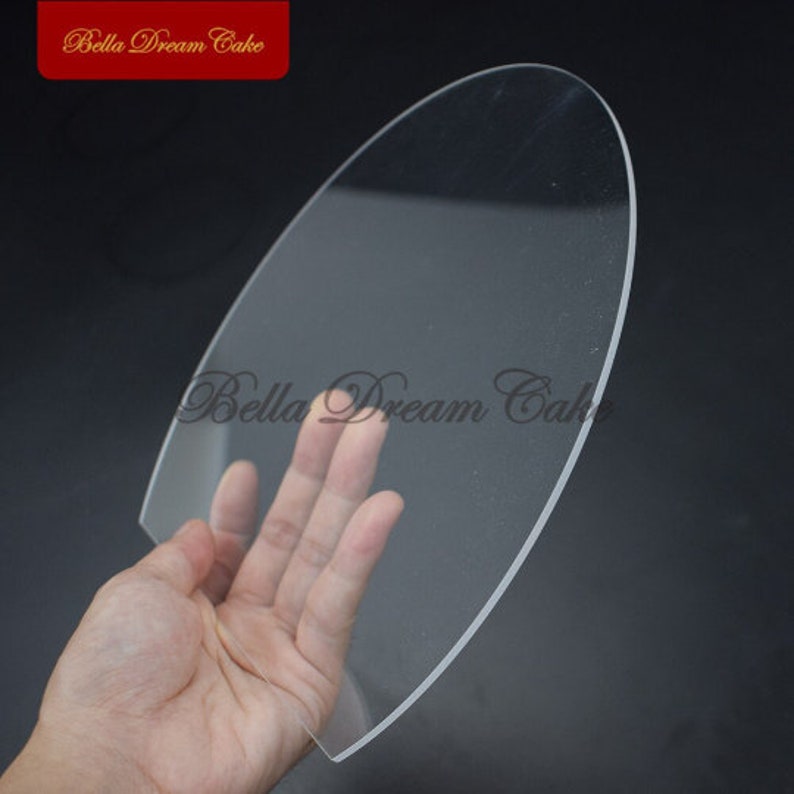 2pcs/set Semicircle Acrylic Cake Discs DIY Buttercream Smoothing Cake