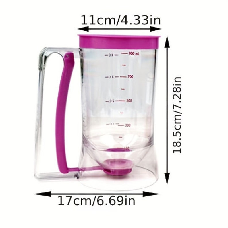 Cupcake Pancake Cake Cream Batter Mix Dispenser Jug Baking Essentials