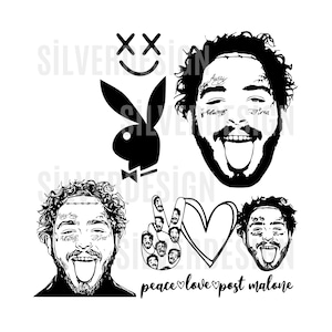 Post Malone SVG Bundle Cricut, Cut File, Rap Star, Digital Files ...