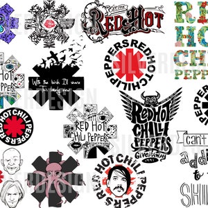 Red Hot Chili Peppers SVG Bundle - Cut File For Cricut - Vector Digital Download - Svg Png Dxf Eps Pdf - Instant Download - DIY  Projects!