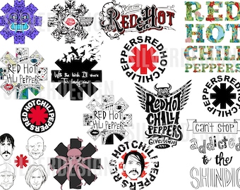 Red Hot Chili Peppers SVG Bundle - Cut File For Cricut - Vector Digital Download - Svg Png Dxf Eps Pdf - Instant Download - DIY  Projects!